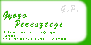 gyozo peresztegi business card